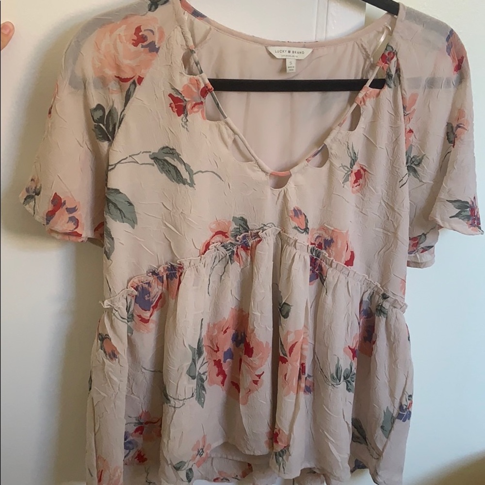 Lucky brand floral top